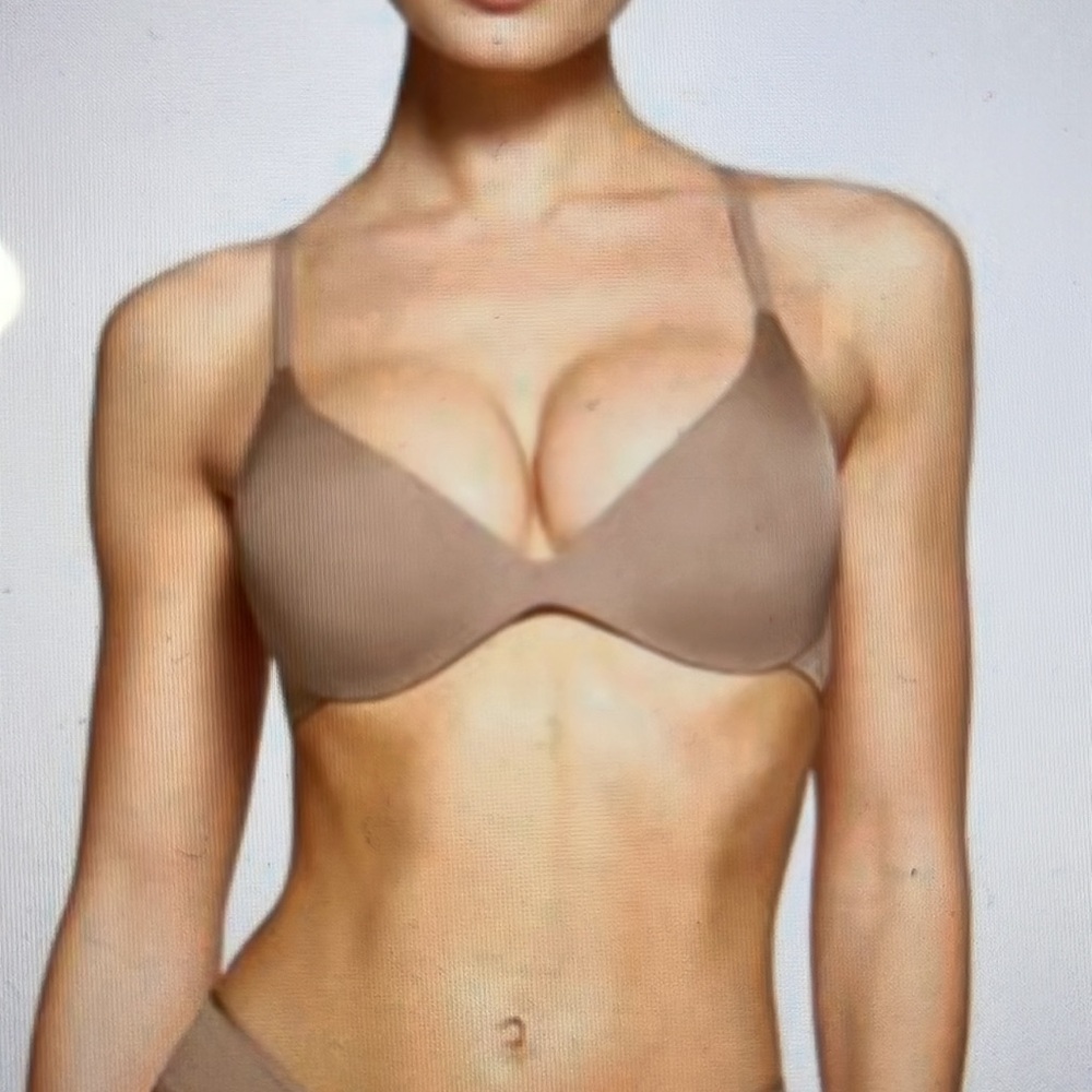 skims wireless lightly lined bra wireless Ochre